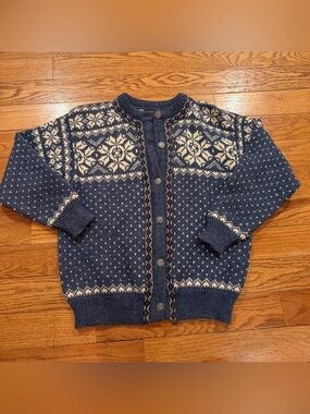 Dale of Norway fair isle knit cardigan sweater
